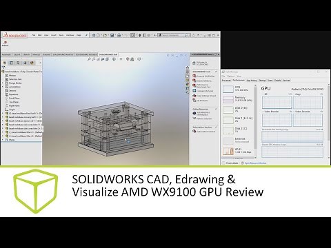 SOLIDWORKS CAD, Edrawing & Visualize AMD WX9100 GPU Review