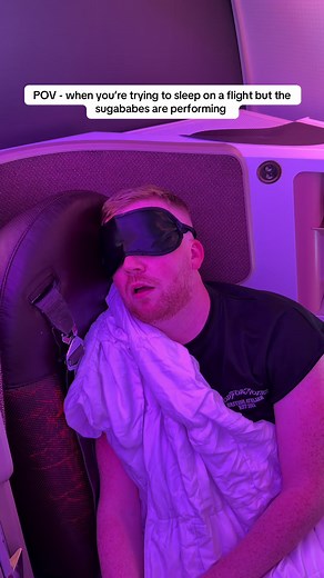 Trying to Sleep on a Flight While Sugababes Perform