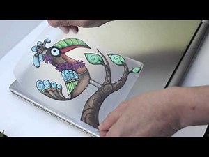 How to Apply a Vinyl Decal Laptop Sticker Tutorial by Hollyvision
