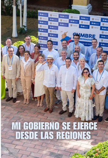 Desde Mompox, tierra de libertad y símbolo de nuestra historia, les ratifiqué a los gobernadores una convicción: Colombia no puede seguir gobernándose únicamente desde Bogotá. Vamos a llevar poder, recursos y capacidad de decisión a las regiones. Impulsaremos una reforma profunda al Sistema General de Regalías para dejar atrás la dispersión de recursos y financiar grandes obras de infraestructura, energía, agua, vivienda y desarrollo rural que verdaderamente transformen los territorios. Y cada c