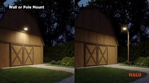 HALO Next Gen Battery-Powered LED Security Floodlight, 3 Head w/Motion Sensing, Dusk to Dawn, 2-Pack, Adjustable Brightness - Black