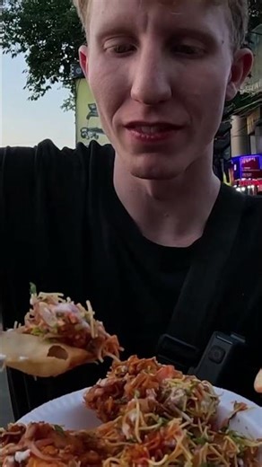 Can you GUESS how much this Papri Chaat costs?! 🇮🇳