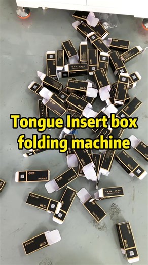 Efficient Tongue Insert Box Folding Machine
