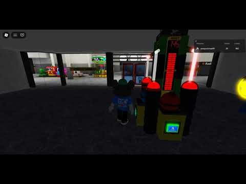 Chuck E. Cheese's tower of Power Arcade at amusement and rides city mall in Roblox