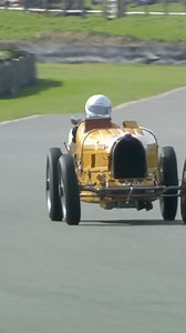 Light on its feet and unmistakable in yellow, the #Bugatti Type 35C attacks Goodwood’s fast corners, its supercharged straight-eight engine and delicate handling offering a vivid reminder of pre-war racing at its finest! #83MM #BugattiType35 | Goodwood Road & Racing