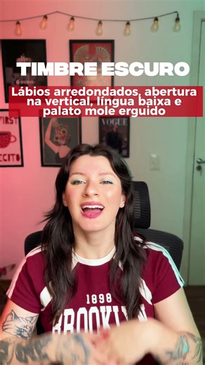 Como fazer TIMBRE CLARO vs. ESCURO #auladecanto
