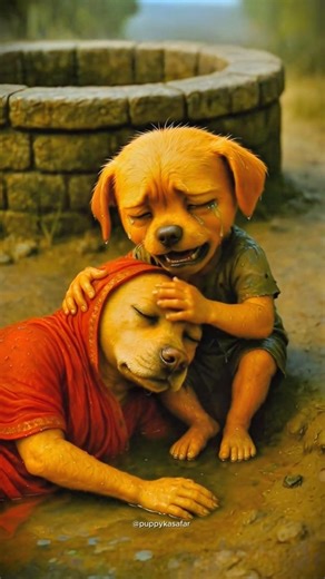 He work and earn 🤑money ll the puppy sad😭 story #puppy #animal#shorts