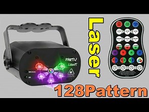 128 Pattern Laser Projector Lights RGB