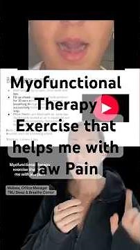 The ONE Myofunctional Exercise I Do for Jaw Pain Relief! 🤫 #JawPainRelief #TMJ
