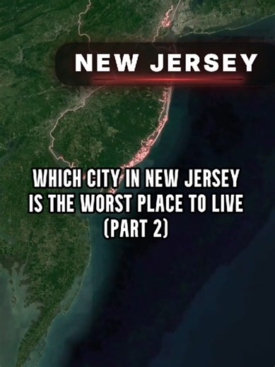 Which city in New Jersey is the worst place to live (Part 2) - This ranking is based on AI - #newjersey #city #worst #place #map