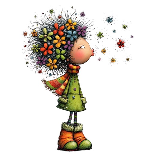 Quiry Holly Girl Clipart:graphics(digital Download 32 PNG) - Etsy