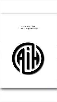 Letter Alchemy A+I+H Transformed into Iconic Logo design trick tutorial for beginners #shorts #reels