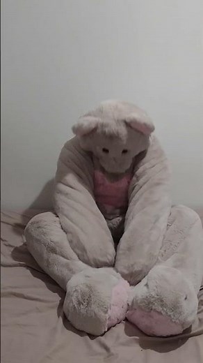 trapped in a onepiece teddybear plushsuit (lockable)