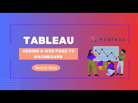 Tableau | Adding a webpage to Dashboard