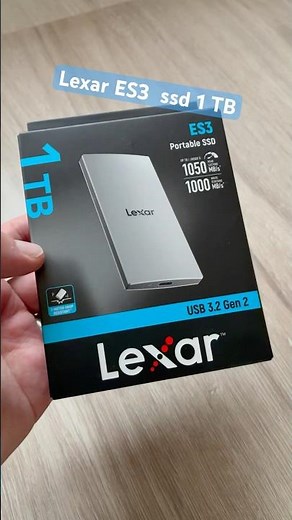 Lexar ES3 Portable SSD 1TB #lexar #ssd #1tb #1tbssd #portablessd #unboxing #fypシ゚viral #fyp