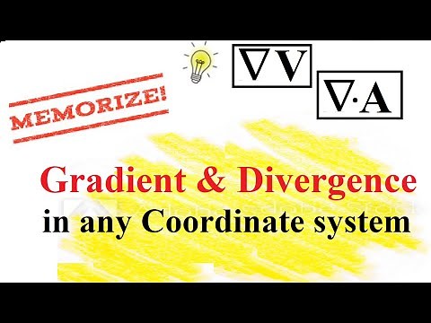 Easy way to write Gradient and Divergence in Rectangular, Cylindrical & Spherical Coordinate system