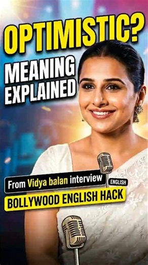 Optimistic meaning with Vidha Balan’s honest line