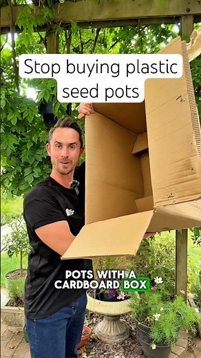 Make biodegradable pots from a carbon box for your seeds #gardening #gardencare