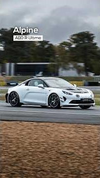 2026 Alpine A110 R Ultime (Glacier White) — on the Le Mans circuit