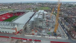 Looking good Anfield! Snapshot of how Liverpool FC's stadium development is progressing sent in by ECHO reader Mike. | Liverpool FC - Liverpool Echo