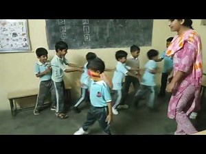 Blind fold twister game