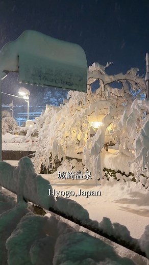 城崎温泉が白銀の世界に変わりました。#城崎温泉 #大雪 #但馬 #豊岡市