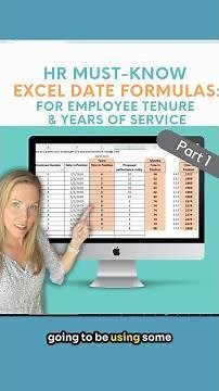 Calculate Employee Tenure in Excel