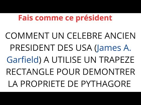 CAN YOU PROVE THE PYTHAGORANIAN PROPERTY LIKE PRESIDENT James A. Garefield of the USA?