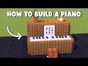 How to build a Piano in Minecraft Tutorial - Klavier bauen in Minecraft Tutorial