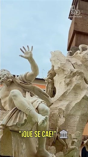 The hidden message of this fountain in Rome 🤫🇮🇹 #Rome #shorts