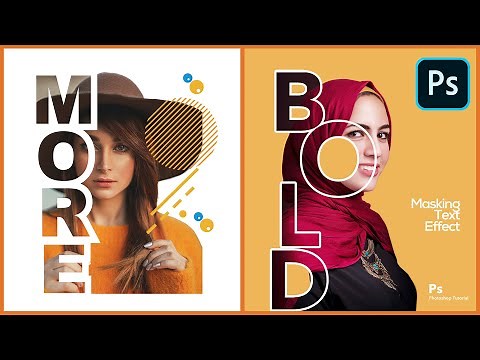 Adobe Photoshop Text Effects Tutorial: Mastering Clipping Masks & AI for 2 Creative Designs