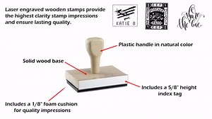 Mail Art Magic Rubber Stamp, 2 X 4'' Wood Stamp