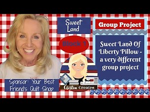 Kimberbell Sweet Land Of Liberty Pillow - Sweet Land, Block 1 - Group Project