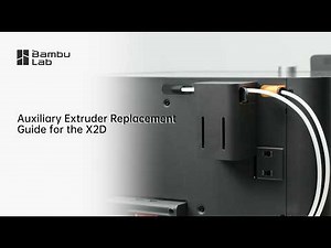 Bambu Lab X2D Auxiliary Extruder Replacement Guide