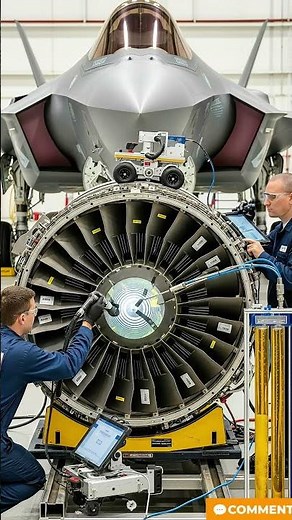 Engine Revealed! Inside the #aerospace #mechanic #militaryaviation #shorts #bestoftech #amazing