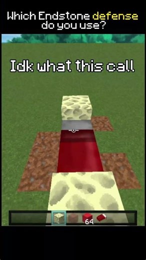 Which Endstone defense do you use? #minecraft #hypixel #shorts