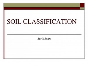 SOIL CLASSIFICATION - SlideServe