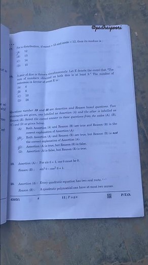 CBSE class 10 mathematics Basic question paper set 1 session 2024-25