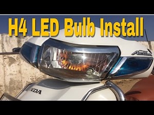 How to install H4 LED bulb and Connection Ac to Dc
