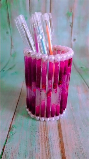 Pink Test Tube Pen Holder