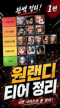 2.31ver 원랜디 티어 랭킹! - 1편 #원랜디 #공략 #원피스 #티어 #랭킹 #워크래프트3 #warcraft3 #게임 #games #gaming