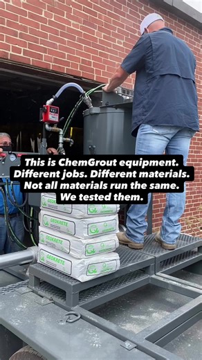 Don’t guess how your material will perform.👇 The Pumpability Index® breaks down real materials used in the field and the ChemGrout equipment that runs them best. No surprises on the job. Tested Materials👇 Ardex Inc. BASF Building Systems Bindan Corporation Bonsal American CeraTech, Inc CETCO CGM, Inc Chem Masters Conspec Marketing & Mfg. Co Crossfield Products Corp. CTS Cement/Rapid Set Mfg DAP, Inc. Dayton Superior De Neef Construction Chemicals, Inc Dependable Chemical Co. Euclid Chemical Co