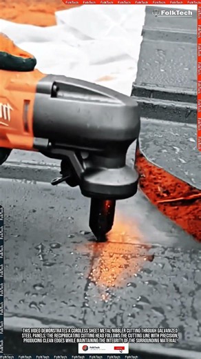 Metal Cutting Tool: Cordless Sheet Metal Nibbler #tool #tools #innovation