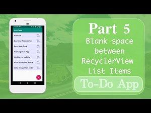 Part 5 | Spacing between each RecyclerView List Items
