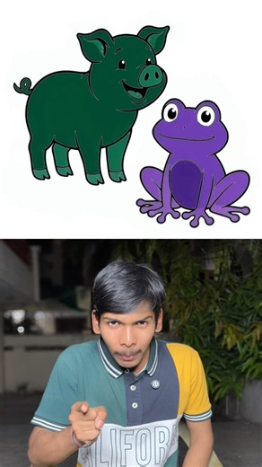Your Brain Will Reveal the Real Colors of This Pig and Frog – Try It! 😱🤯