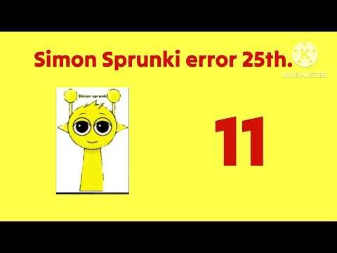 Simon Sprunki error 25th