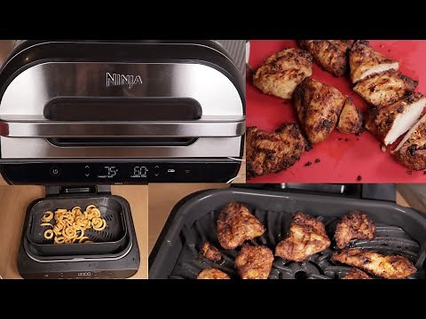 Ninja Foodi Max Health Grill & Air Fryer AG551UK Review & Demonstration