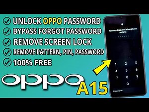 Unlock Oppo A15 forgot password | How To Remove Screen Lock Password oppo a15 (cph2185) 🔓🔑✔️