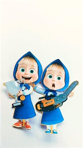 Silver cup winner ♥️ masha tree cutter face add 🤣😂 #masha #usa #canada #drawing #ytshorts