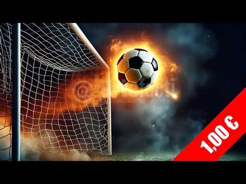 Goal Explosion — Soccer Net Impact Stock Video (HD 1080p)